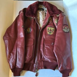 Top Gun Leather Bomber Jacket